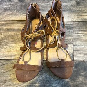 Brown Strappy Sandals